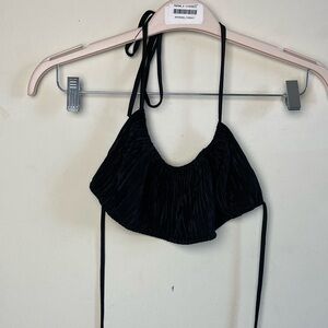 Lucy in the Sky Black Crop Top